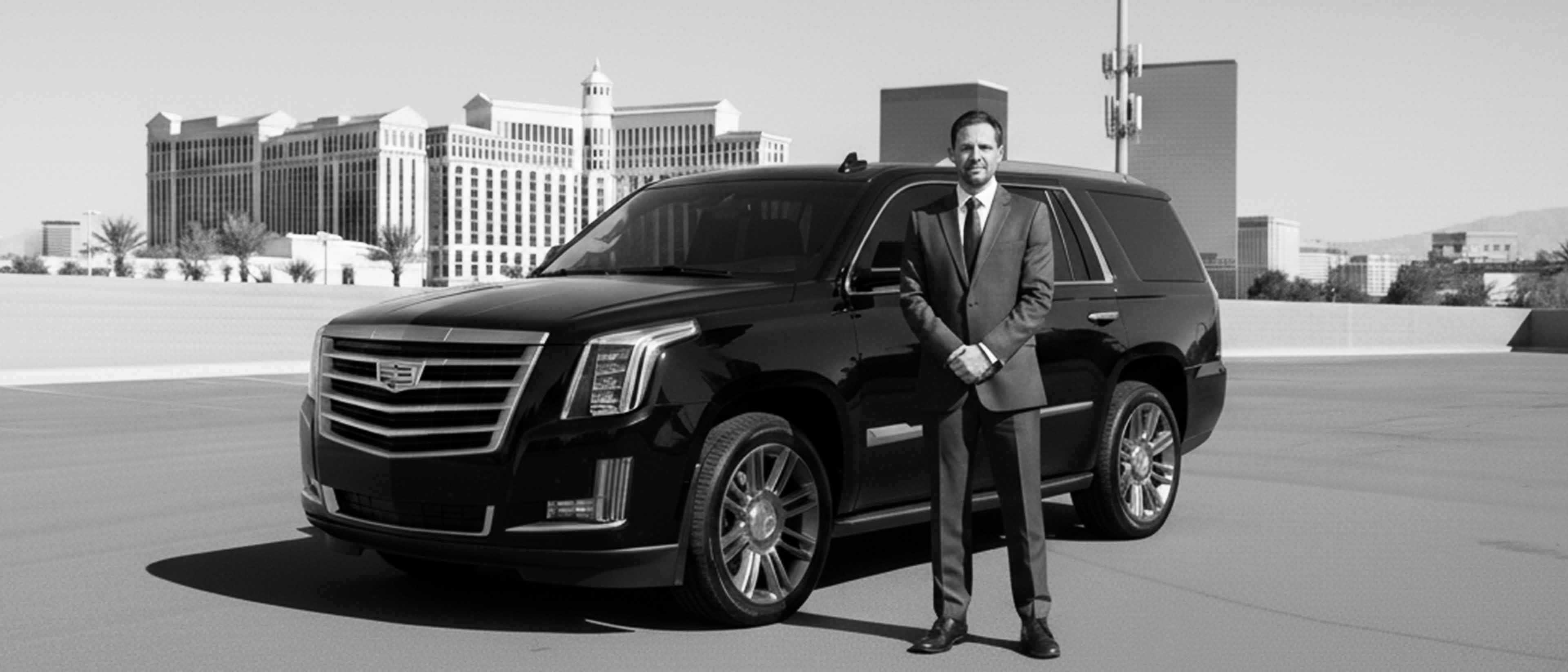 Luxury black car chauffeur service in Concord, California