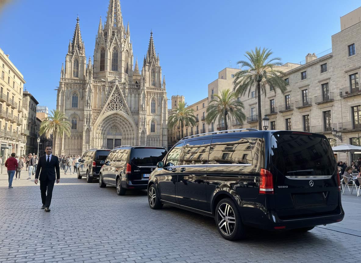 mercedes V class Van service Barcelona