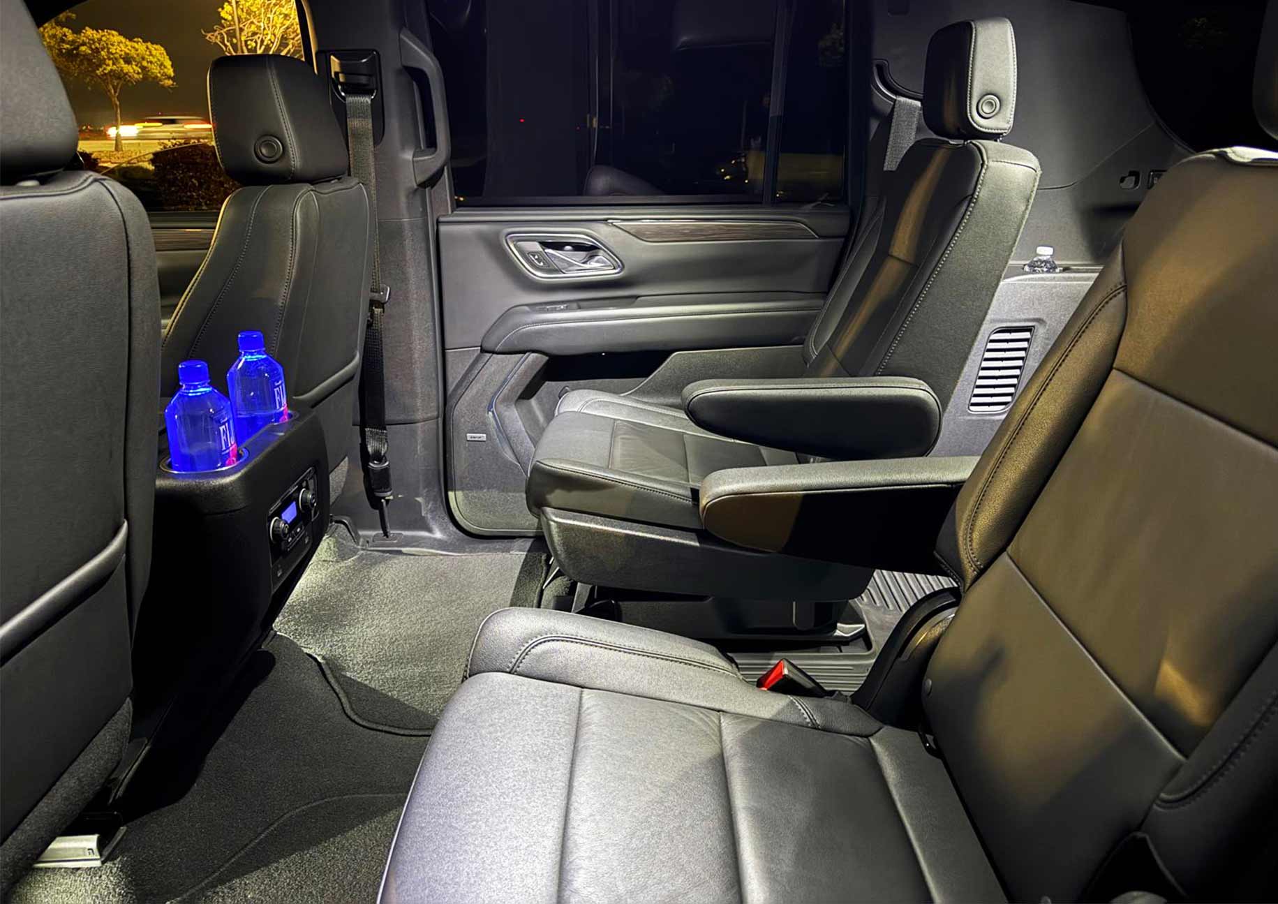 Executive SUV interior for JFK Airport to Hoboken black car service