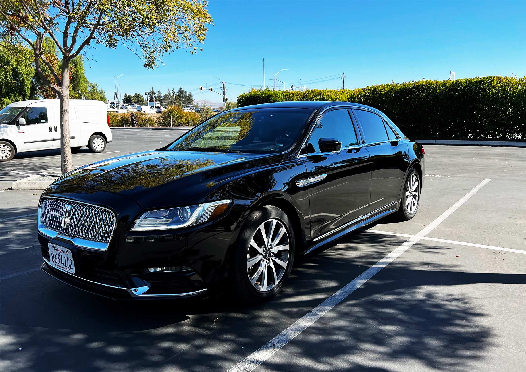 Black executive sedan