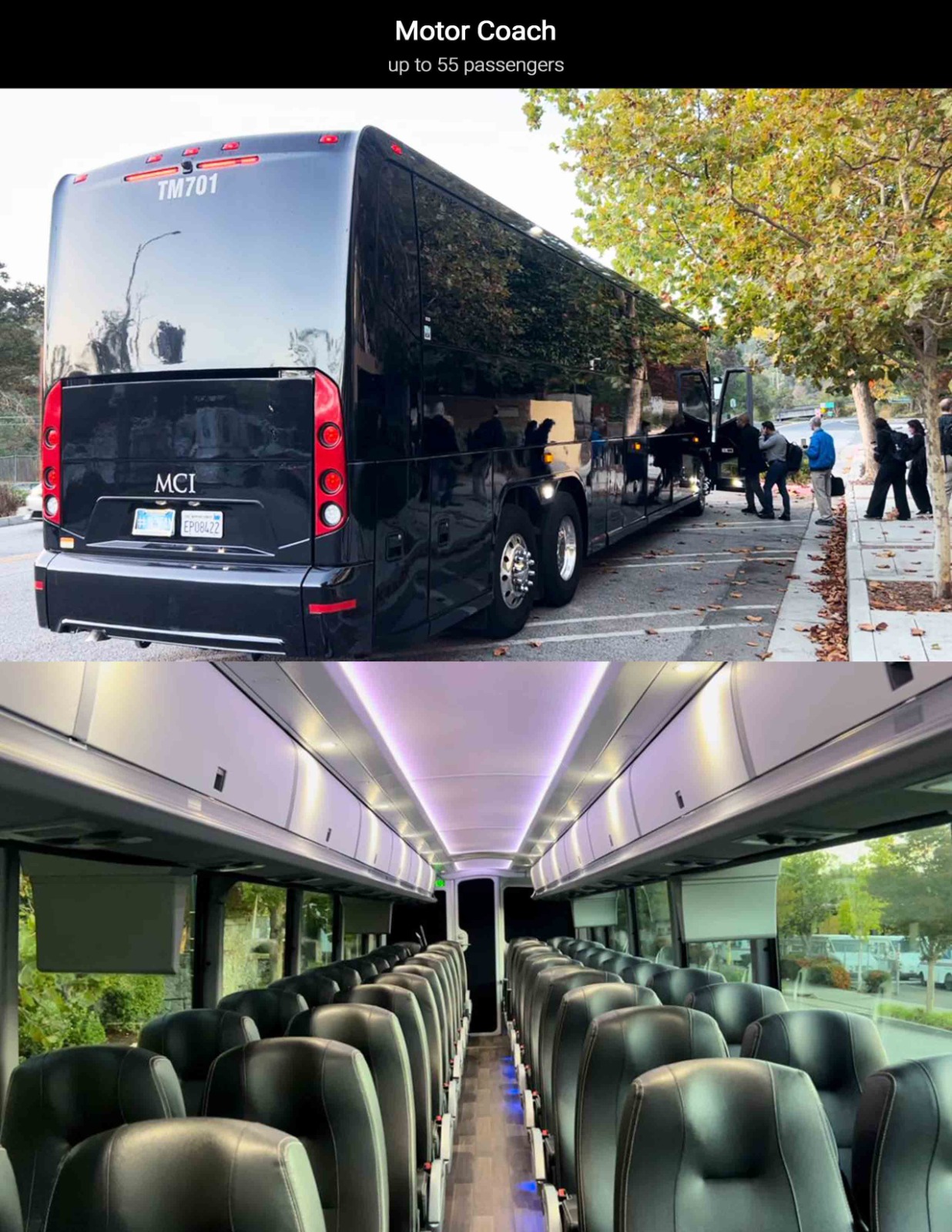 Coach Bus for Morgan Hill large group transportation