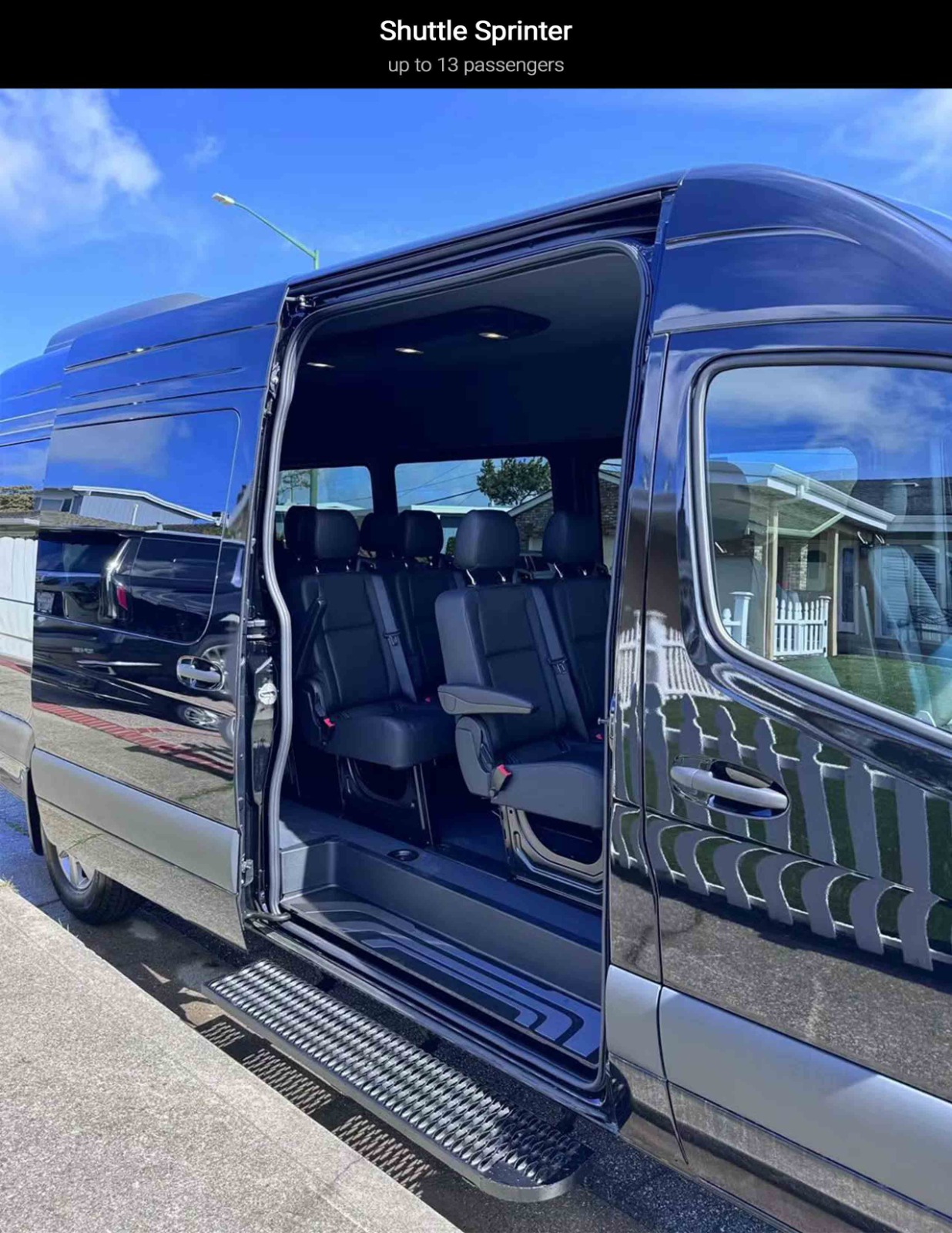 Shuttle Sprinter for Morgan Hill group transportation