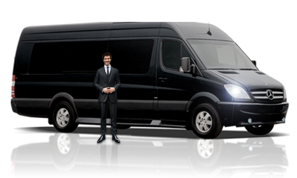 Sprinter van for group trips from San Jose to Chase Center