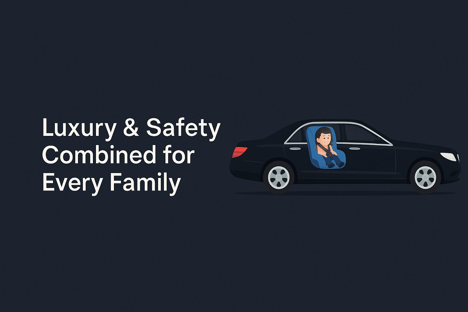 SFO airport limo with child car seat — safe, luxury family travel